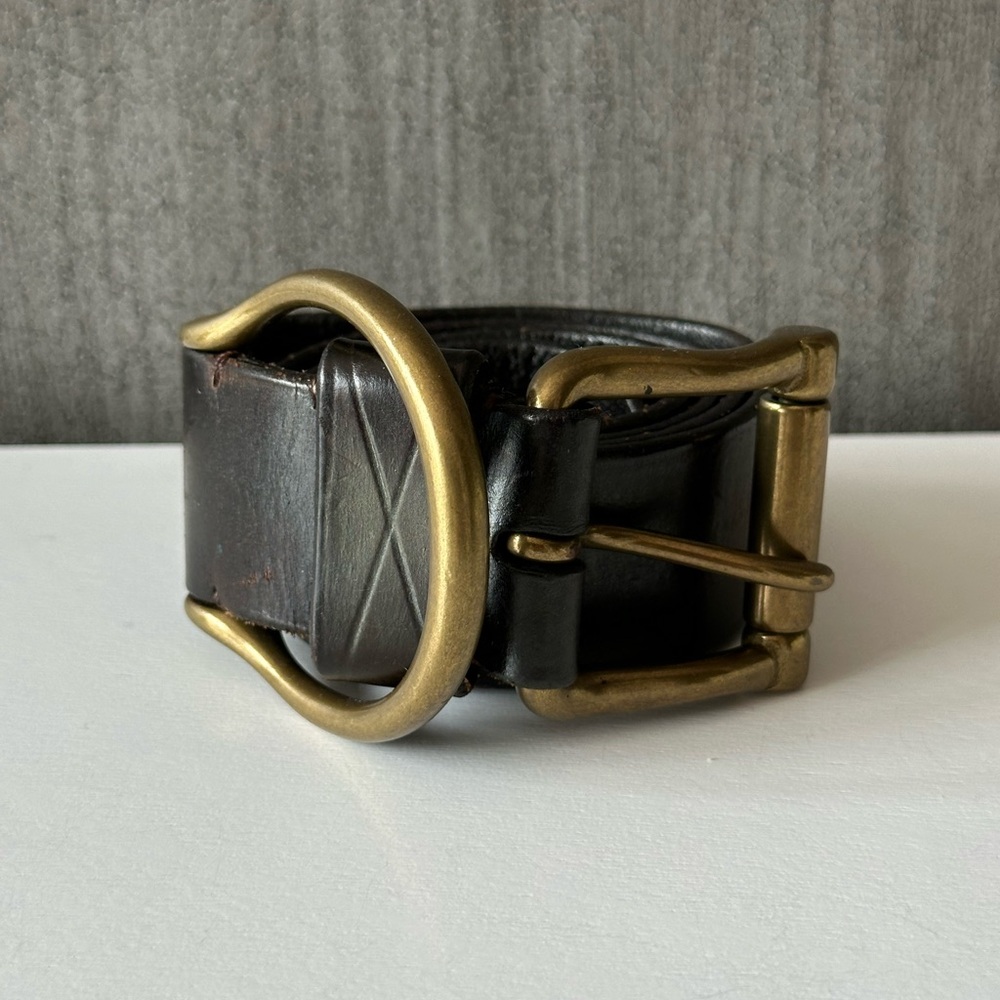 Ralph Lauren Women’s Black Leather Belt Size Large